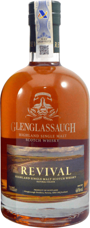 71,95 € Kostenloser Versand | Whiskey Single Malt Glenglassaugh Revival Natural Colour