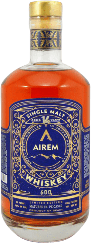 免费送货 | 威士忌单一麦芽威士忌 Airem 西班牙 14 岁 70 cl