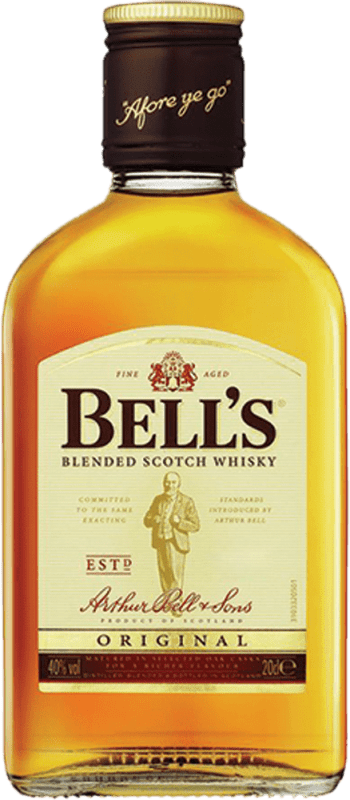 6,95 € | Whisky Blended Bell's Scozia Regno Unito Piccola Fiaschetta 35 cl