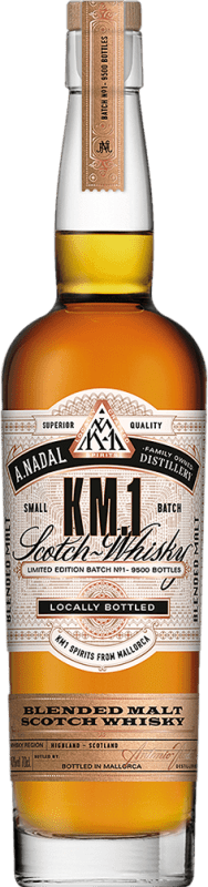 Free Shipping | Blended Whisky Antonio Nadal KM. 1 Mediterranean Spain 70 cl