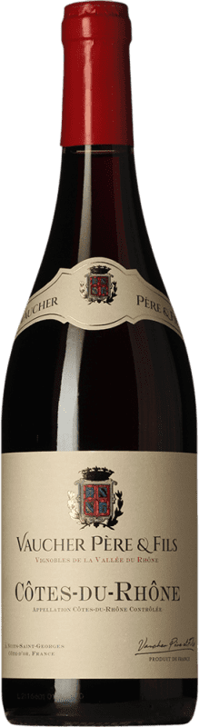 11,95 € | Red wine Vaucher Père & Fils A.O.C. Côtes du Rhône Rhône France Syrah, Grenache, Monastrell, Cinsault 75 cl