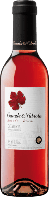 Бесплатная доставка | Розовое вино Canals & Nubiola Rosado D.O. Catalunya Каталония Испания Tempranillo, Merlot, Carignan Половина бутылки 37 cl