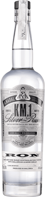 22,95 € Envoi gratuit | Rhum Antonio Nadal KM. 1 Blanco — Blanc, Premium, Mediterranean — Méditerranéenne