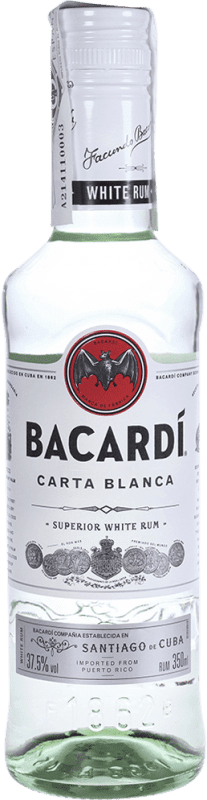 19,95 € 送料無料 | ラム Bacardí Carta Blanca 3分の1リットルのボトル 35 cl