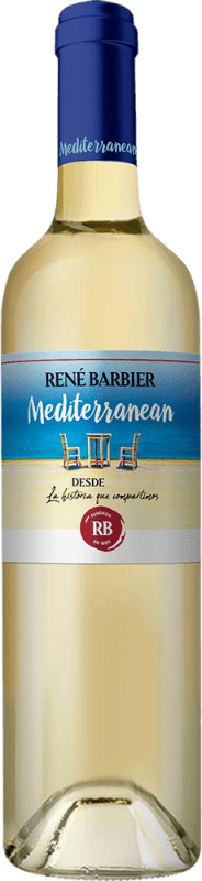 Бесплатная доставка | Белое вино René Barbier Mediterranean Blanco D.O. Catalunya Каталония Испания Macabeo, Xarel·lo, Parellada 75 cl