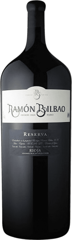 997,95 € Kostenloser Versand | Rotwein Ramón Bilbao Reserve — Gereift D.O.Ca. Rioja Nabuchodonosor-Flasche 15 L