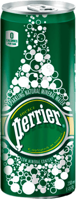 31,95 € Envio grátis | Água Nestle Waters Perrier Frizzante — Meio Espumante, Mineral Natural Lata 25 cl