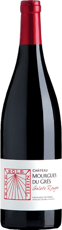 Free Shipping | Red wine Mourgues du Gres Galets Rouge Tinto A.O.C. Costières de Nîmes France Syrah, Grenache Tintorera, Carignan, Mourvèdre, Marselan 75 cl