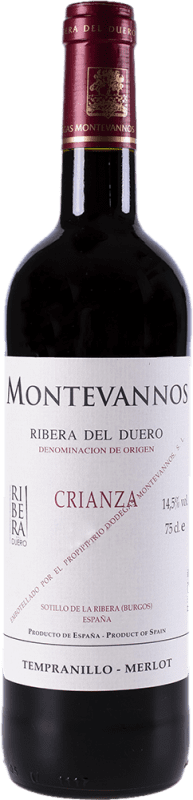 21,95 € Бесплатная доставка | Красное вино Montevannos. Tinto старения D.O. Ribera del Duero