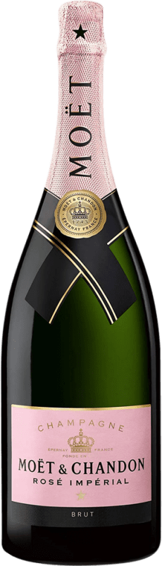 685,95 € | Espumante rosé Moët & Chandon Imperial Rosé Brut A.O.C. Champagne Champagne França Pinot Preto, Chardonnay, Pinot Meunier Garrafa Jéroboam-Duplo Magnum 3 L