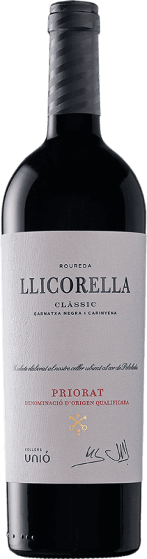 Бесплатная доставка | Красное вино Cellers Unió Llicorella Classic Tinto D.O.Ca. Priorat Испания Merlot, Mazuelo, Grenache Tintorera 75 cl