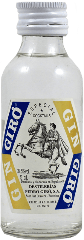 Kostenloser Versand | Genever Gin Giró Spanien Miniaturflasche 5 cl