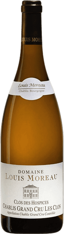 Envio grátis | Vinho branco Louis Moreau Clos des Hospices A.O.C. Chablis Grand Cru França Chardonnay 75 cl