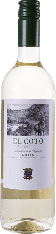 Envío gratis | Vino blanco Coto de Rioja Blanco Tapón de Rosca D.O.Ca. Rioja La Rioja España Viura, Verdejo, Sauvignon Blanca 75 cl