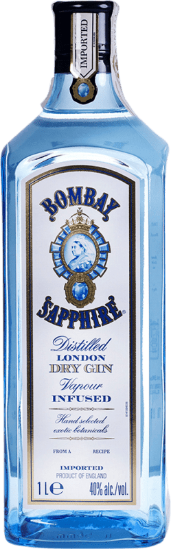 免费送货 | 金酒 Bombay Sapphire sin Dosificador 英国 1 L