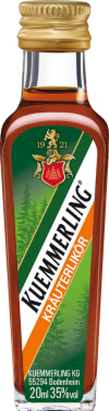 Envío gratis | Caja de 3 unidades Licores Kümmerling Naranja Alemania Botellín 20 cl