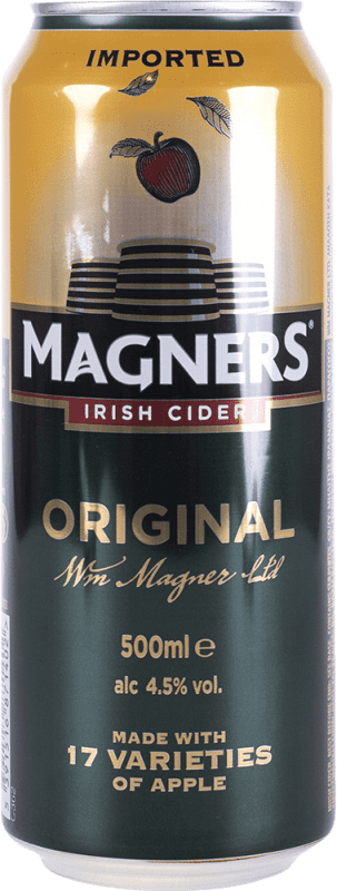 Бесплатная доставка | Коробка из 24 единиц Сидр Magners Ирландия Средняя банка 50 cl Manzana — Яблоко