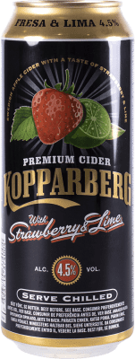 Kostenloser Versand | 24 Einheiten Box Cidre Kopparberg Fresa Lima Schweden Alu-Dose 50 cl