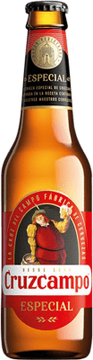 送料無料 | 24個入りボックス ビール Cruzcampo スペイン 3分の1リットルのボトル 33 cl