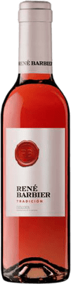 Envío gratis | Caja de 24 unidades Vino rosado René Barbier Rosado D.O. Catalunya Cataluña España Tempranillo, Garnacha Tintorera, Cariñena Media Botella 37 cl