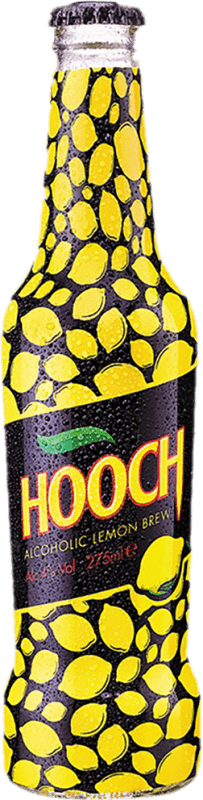 Envio grátis | Caixa de 24 unidades Refrescos e Mixers Hooch Lemon Brew Limón Reino Unido Garrafa Pequena 27 cl