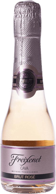 125,95 € Envoi gratuit | Boîte de 24 unités Vin Mousseux Rosé Freixenet Mini Brut Rosé D.O. Cava Petite Bouteille 20 cl