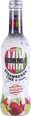 Getränke und Mixer 24 Einheiten Box Antonio Nadal Vodka Rushkinoff Fresa Lima 27 cl