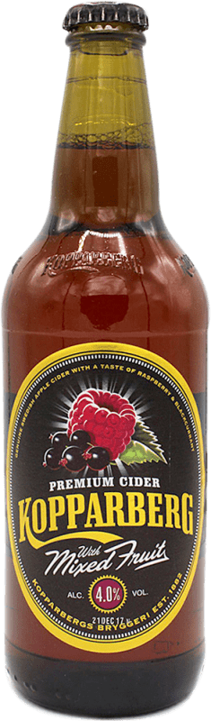 Envio grátis | Caixa de 15 unidades Sidra Kopparberg Mix Fruit Suécia Garrafa Medium 50 cl