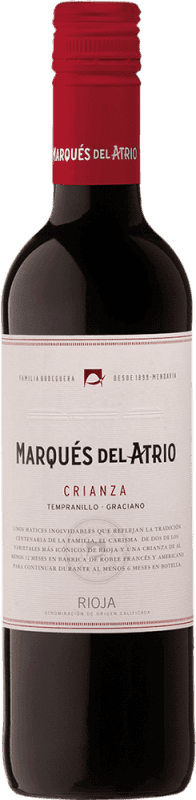 95,95 € 送料無料 | 12個入りボックス 赤ワイン Marqués del Atrio Crianza — クリアンサ D.O.Ca. Rioja ハーフボトル 37 cl