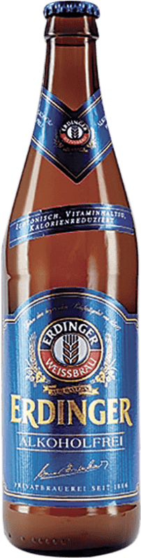 Envío gratis | Caja de 12 unidades Cerveza Erdinger Alemania Botella Medium 50 cl Sin Alcohol