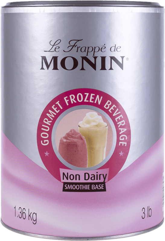 Free Shipping | Schnapps Monin No Dairy Smoothie Frappé Base France Special Can 1 L 1.36 kg