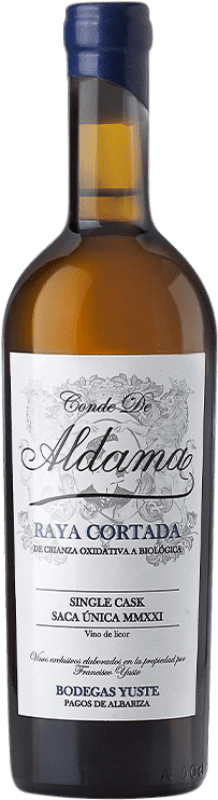 131,95 € Free Shipping | Fortified wine Yuste Raya Cortada Conde de Aldama D.O. Jerez-Xérès-Sherry Medium Bottle 50 cl