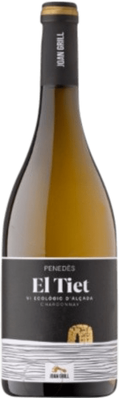 Spedizione Gratuita | Vino bianco Joan Grill El Tiet Giovane D.O. Penedès Catalogna Spagna Chardonnay 75 cl