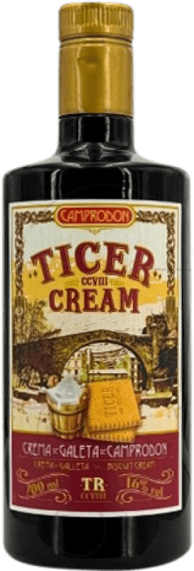 Envío gratis | Crema de Licor Camprodon Ticer Galeta España 70 cl