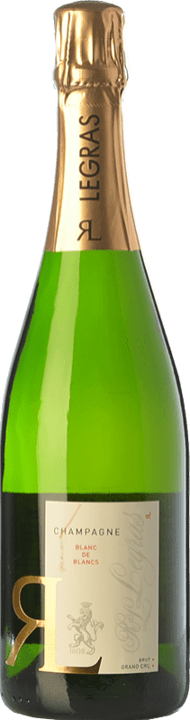94,95 € Envoi gratuit | Vin Mousseux Blanc Legras Brut Grand Cru, Blanc de Blancs A.O.C. Champagne Bouteille Magnum 1,5 L