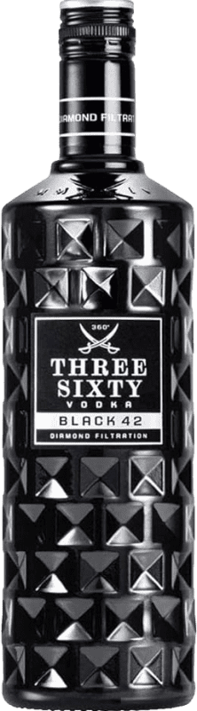 免费送货 | 伏特加 Three Sixty Black 42 德国 70 cl