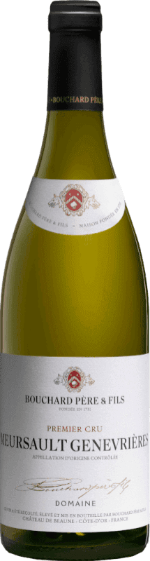 Envoi gratuit | Vin blanc Bouchard Père Genevriêres Premier Cru A.O.C. Meursault France 75 cl