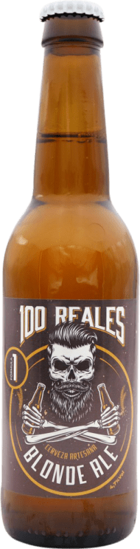 Free Shipping | Beer 100 Reales Ale, Blonde Spain Third-Liter Bottle 33 cl