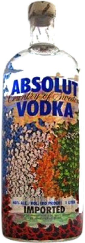 Kostenloser Versand | Wodka Absolut Nelson Leirner Francia Schweden 1 L