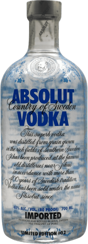 Envoi gratuit | Vodka Absolut Wallpaper 2 Suède 70 cl