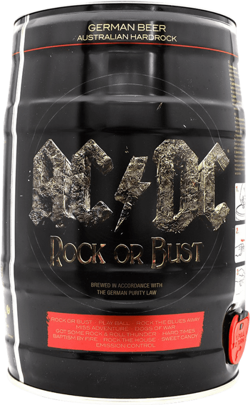 Free Shipping | Beer ACDC Rock or Brust Germany Special Bottle 5 L