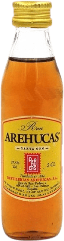 Envoi gratuit | Rhum Arehucas Espagne Bouteille Miniature 5 cl