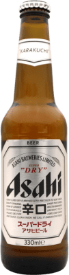 Bier Asahi Drittel-Liter-Flasche 33 cl