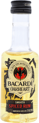 Rum Bacardí Oakheart Espécime de Colecionador Garrafa Miniatura 5 cl