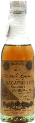 Rum Bacardí Superior Espécime de Colecionador Garrafa Miniatura 5 cl