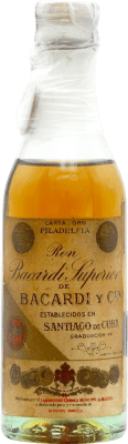 Rum Bacardí Superior Espécime de Colecionador Garrafa Miniatura 5 cl