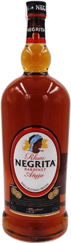 Kostenloser Versand | Rum Bardinet Negrita Dominikanische Republik Spezialflasche 4,5 L