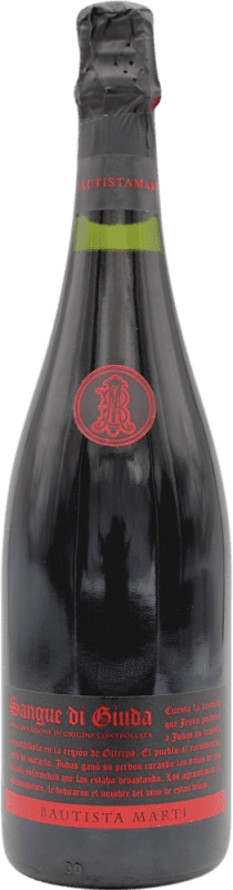 Free Shipping | Red sparkling Bautista Marti. Sangue di Giuda D.O.C. Oltrepò Pavese Italy 75 cl