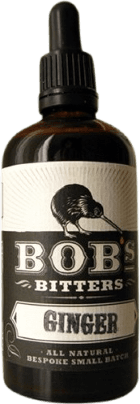 Envío gratis | Ginebra Bob's Bitter Ginger Nueva Zelanda Botellín Miniatura 10 cl