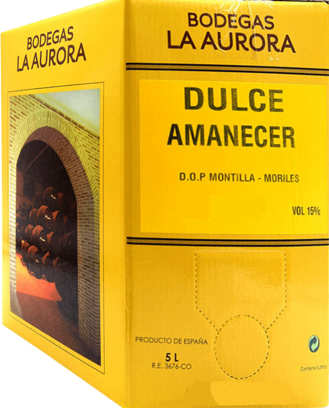 Envio grátis | Vinho doce La Aurora Amanecer Doce D.O. Montilla-Moriles Espanha Bag in Box 5 L